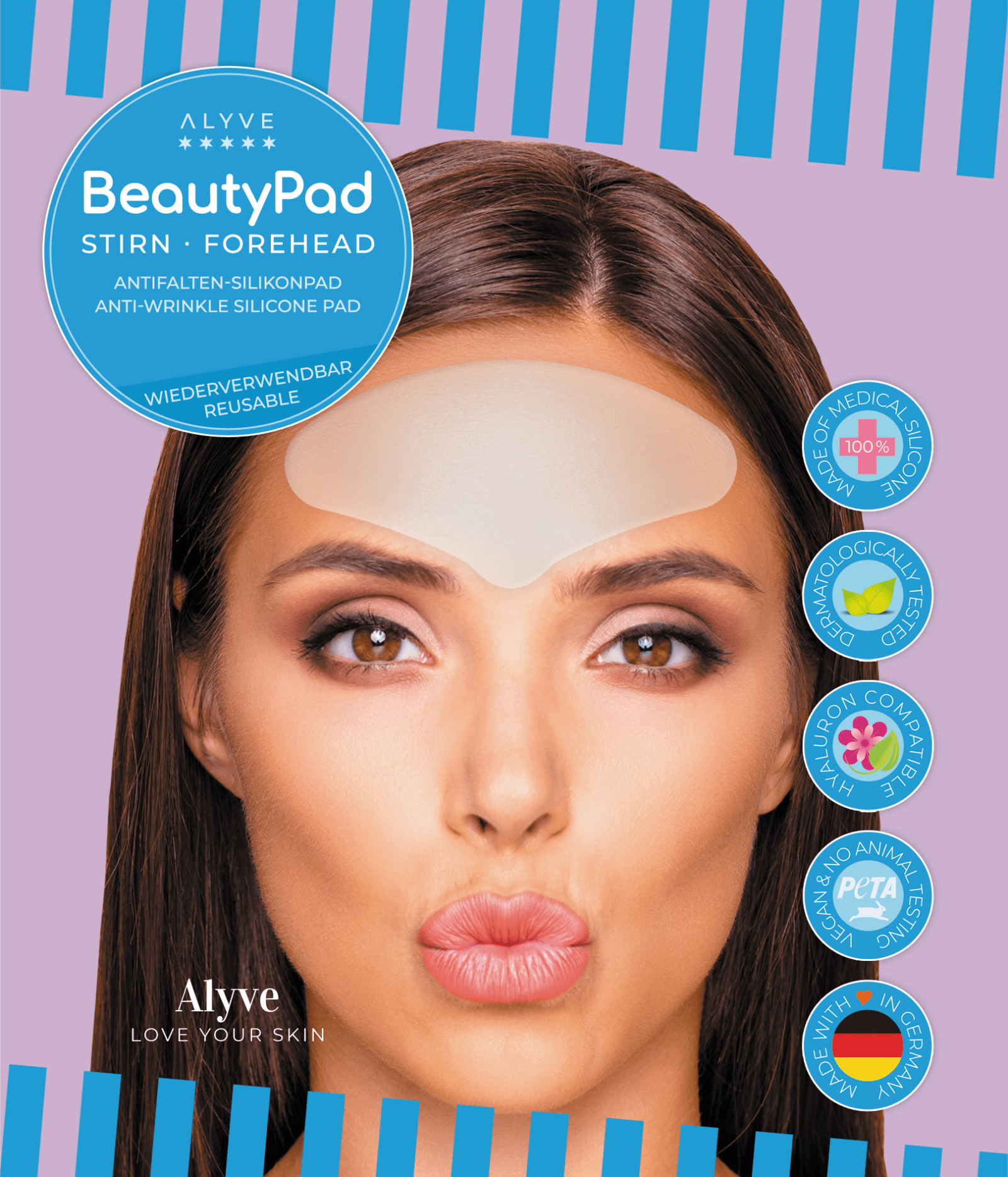 Alyve BeautyPad STIRN Antifalten-Silikonpad