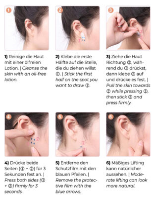 BeautyDiva Facelifting Tapes Anleitung