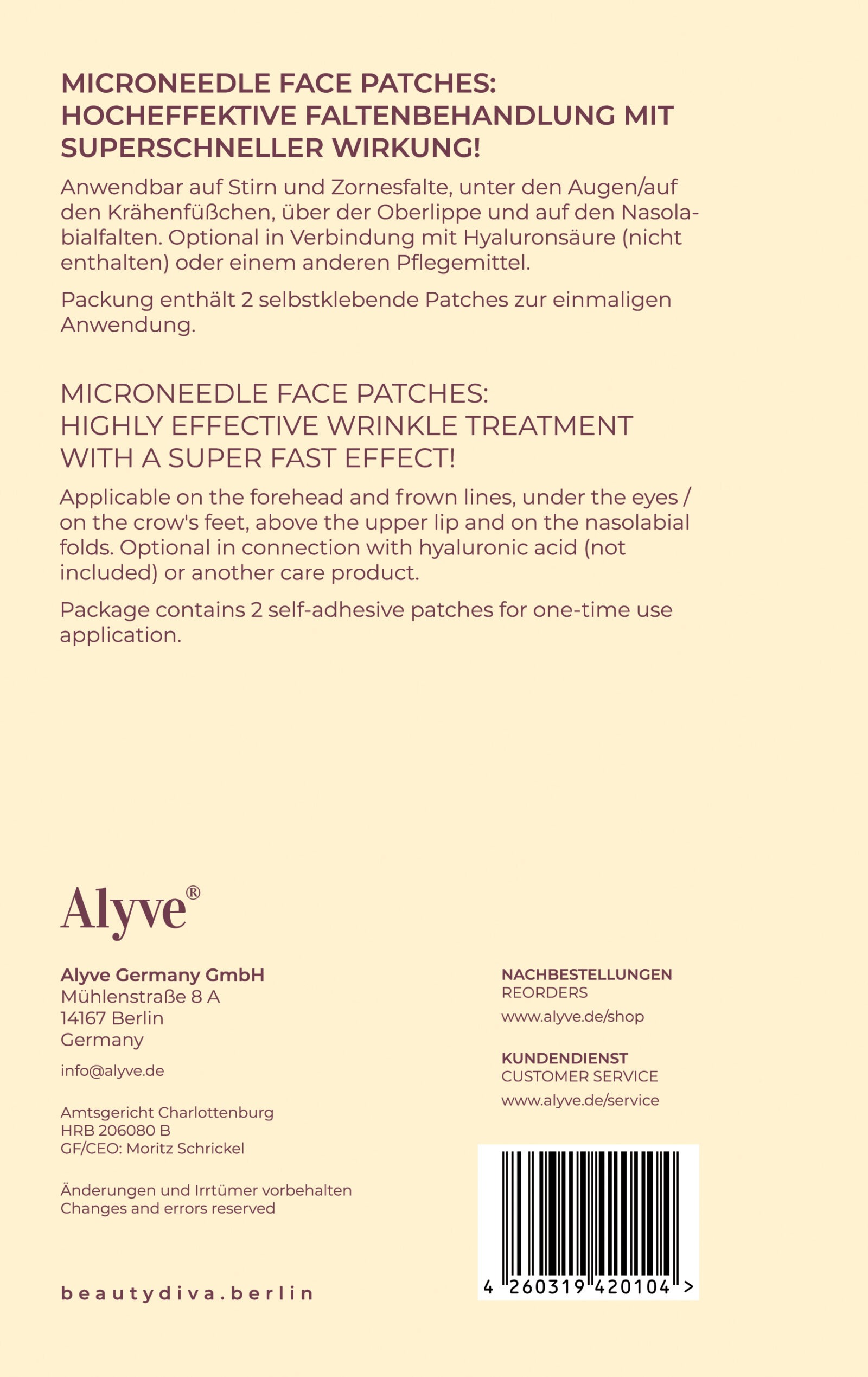 MICRONEEDLE Face Patches (1 Paar) – Bild 5
